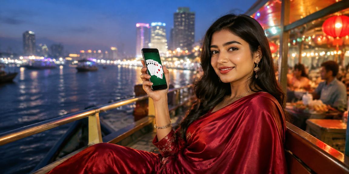 গাজীপুরের নাইট মার্কেটে acewin9 রামি গেমে পুরস্কার পয়েন্ট জমাচ্ছেন একজন খেলোয়াড়